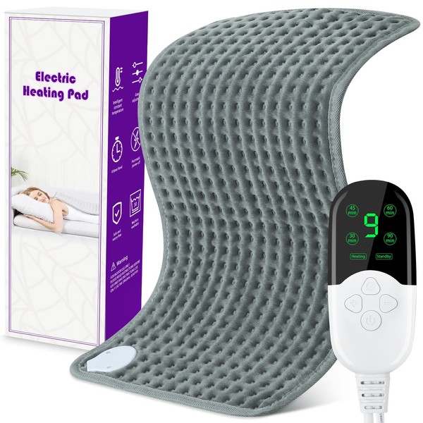 SKYAYA Electric Heat Pad Heating Pad for Back Shoulder Neck,