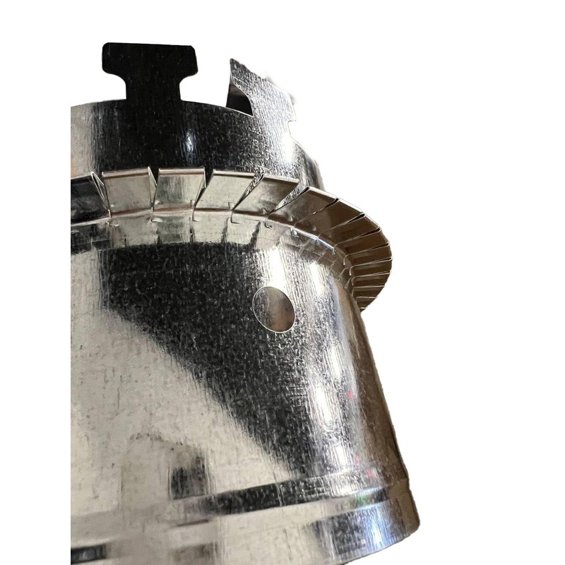 Sheet Metal Ductboard Take off Start COLLAR 7" for HVAC