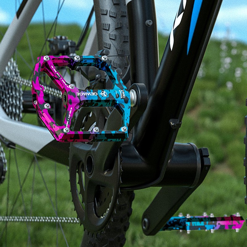 GEWAGE Road/Mountain Bike Pedals - 3 Bearings Bicycle Pedals -
