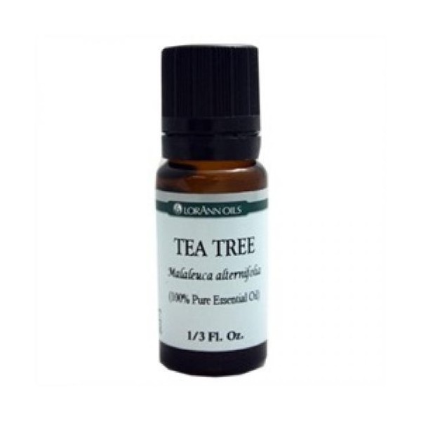 LorAnn Tea Tree Oil (100% Pure Food Grade Essential Oil), 1/3 ounce Dropper Bottle