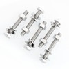 Mywish (10 Sets) 1/4-20x1-3/4 Hex Head Assorted Screws Nuts and