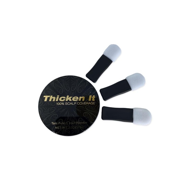 Thicken It 100% Scalp Coverage Powder Applicator Refill - 3pk
