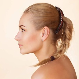 AIMALL 5X Multi-Functional Hair Ponytail Holder Banana Clips Plastic Black Claw Comb Clip