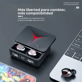 Auriculares M90 Pro Type C Bt5.3 Slide Sports Inalámbricos Color M90 Negro