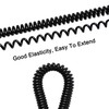 sourcing map Retractable Coil Springs Lanyard, 3 Pcs Keychain Cord