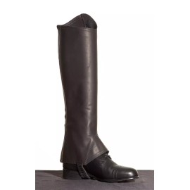 ProChaps The FIT Half Chap Black Equestrian Horse Riding NEW - 15 inches, M