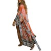 YouKD Damen Baumwoll Cardigan Bohemian Lang Kimono Beach Badeanzug Cover