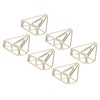 100pcs Metallic Paper Clips Golden Electroplating Process Anti Rust Paper