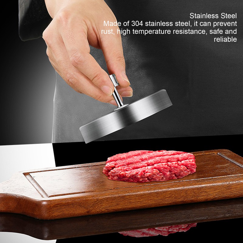 Round Burger Press 304 Stainless Steel Burger Press Hamburger Mould