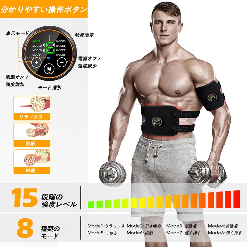 EMS Abdominal Belt, Fitless Belt, Set of 2, Abdominal Muscle