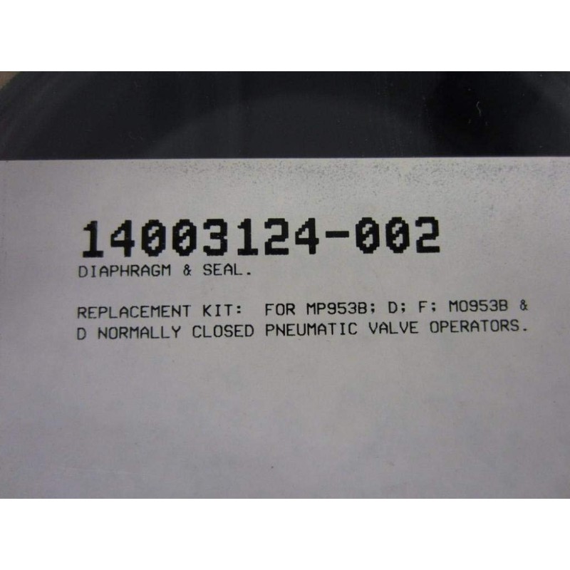 MP953B,D,F Diaphragm Repair Kit (includes 14002040-002)