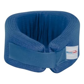 Homecare | Collarín Cervical Semi Rígido Ortopédico Ajustable Soporte para Cuello, Espuma Suave Unisex (Grande | 44.5-49 cm)