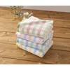 kosugizen Face Towel, Soft Fine Checks, 13.4 x 31.5 inches