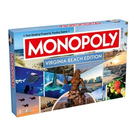Top Trumps USA Monopoly Virginia Beach, VA Edition – Classic Board Game with a Local Twist!