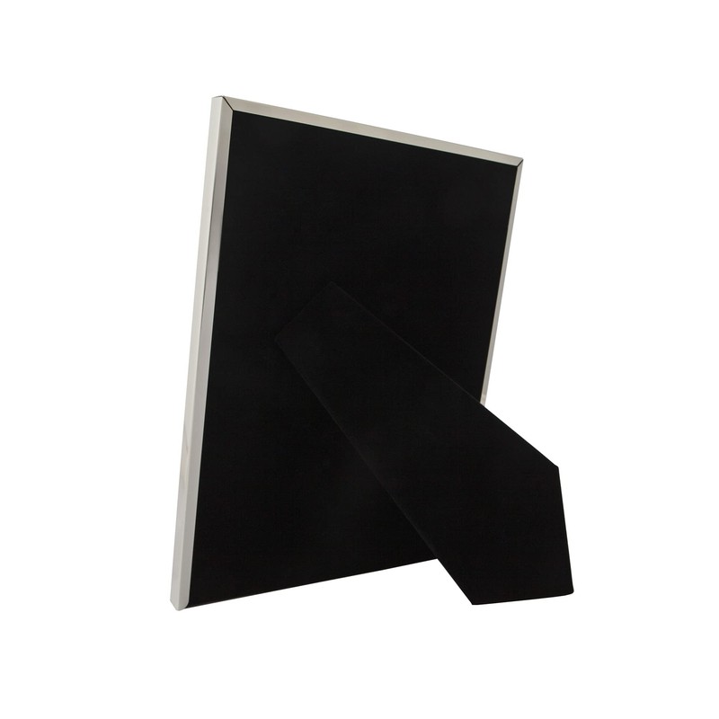 Frametigo Silver Plated White Mount Photo Frame - Fits Photo