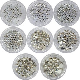 Nail Ssen Nail Art Nail Stone Parts MC Stone Round Crystal / 네일쎈 네일아트 네일스톤파츠 MC스톤 원형 크리스탈