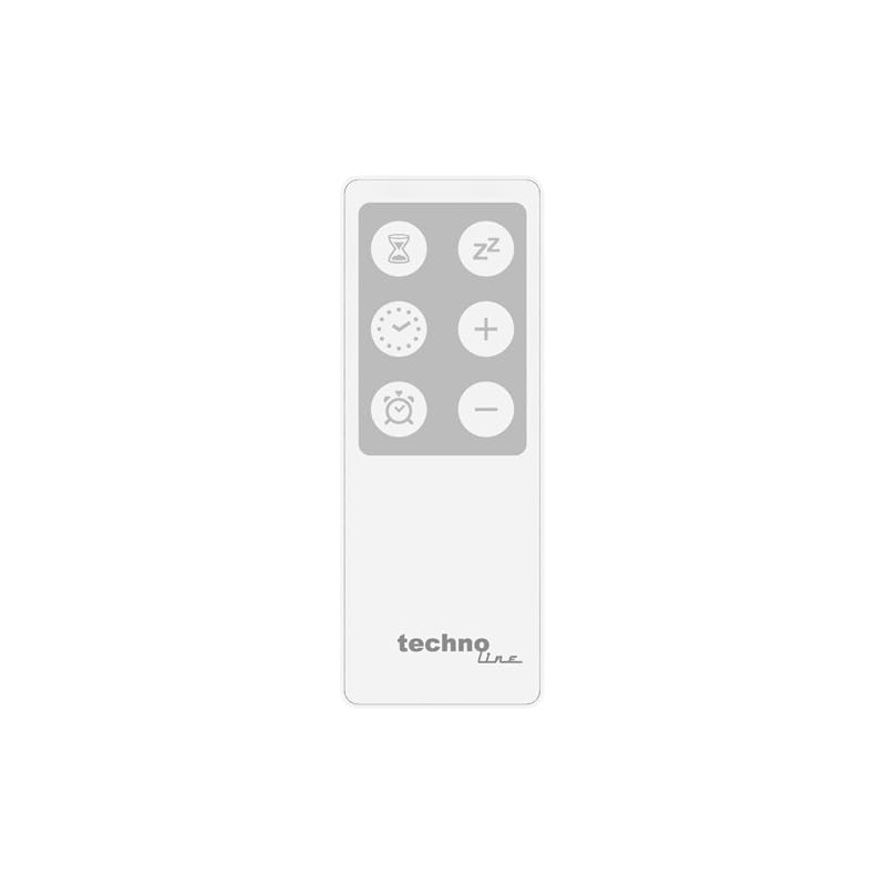 technoline WS8026 Digital Radio-Controlled Clock with Remote Control, Office Clock,