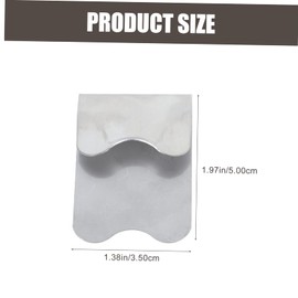 Baluue 2pcs Stainless Steel French Nail Templates for Manicure and Easy Use Manicure Accessories for French Style Nail Art