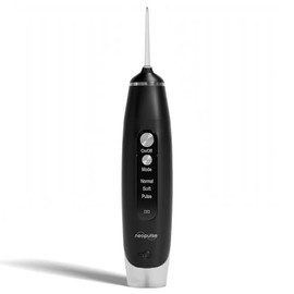 NEOPULSE® - My First Oral Irrigator - 2-in-1 - Removes Plaque and Cleans Orthodontic Appliances - 4 Needles - 6 Pressure Levels - French Brand - Black