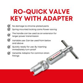 Rothenberger 70439" Ro-Quick Valve Key Set, Silver
