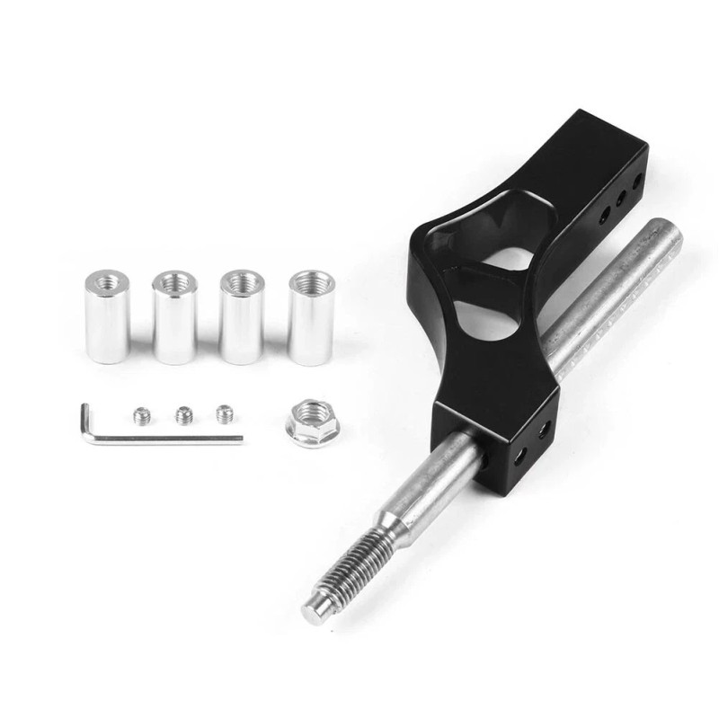 Car Gear Shift Knob Extender Shifter Extension Stainless Steel Adjustable