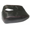 Kar Designers Black w/Red Stitching Leather Center Console Lid Cover