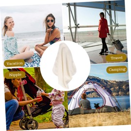 Mikinona 5Pcs Reusable Bamboo Fiber Face Cleaning Towels Soft Absorbent Washcloths Gentle Exfoliating Facial Cloths for Travel Compact Skincare Cloths for All Skin Types