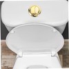 Operitacx Gold Toilet Dual Flush Button Brush Gold Dual Flush