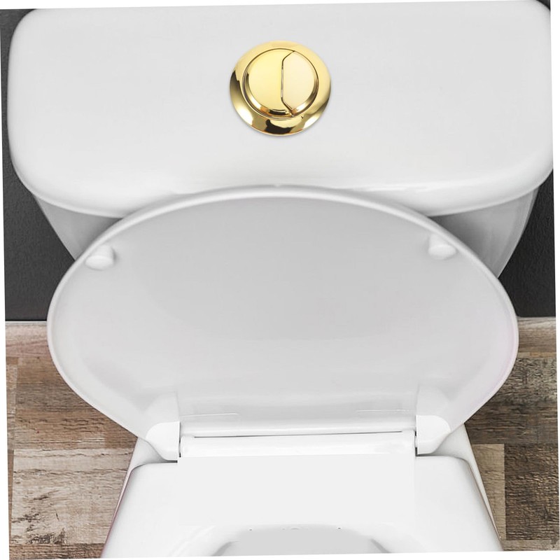 Operitacx Gold Toilet Dual Flush Button Brush Gold Dual Flush
