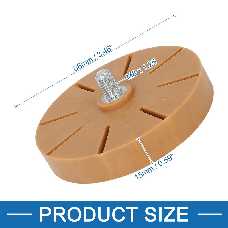 A ABSOPRO 3.5" Car Rubber Eraser Wheel Decal Removal with