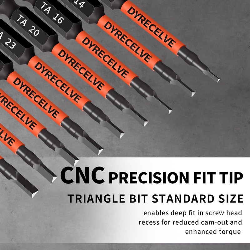 10-Pack Triangle Screwdriver Set - Premium S2 Steel Triangle Bit