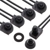 mxuteuk 5pcs 12V RV Waterproof Push Button Switch Black ON/Off
