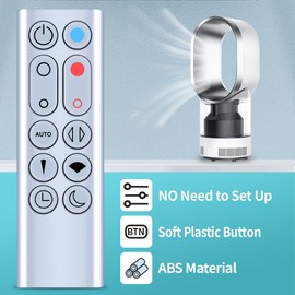 TCNOUMT New Replacement Remote Control Compatible with Dyson Bladeless Air Purifier Tower Fan HP02 HP03, No magnetic attraction function