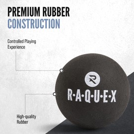 Raquex Squash Balls - 3 or 12 Balls - 4 x Speed Options: Elite Double Yellow Dot, Intermediate Yellow Dot, Beginner Red Dot Squash Balls, Junior Blue Dot (Yellow Dot, 6 Balls)