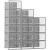 Foluck Shoe Storage Box, 15 Pack Clear Plastic Stackable Shoe
