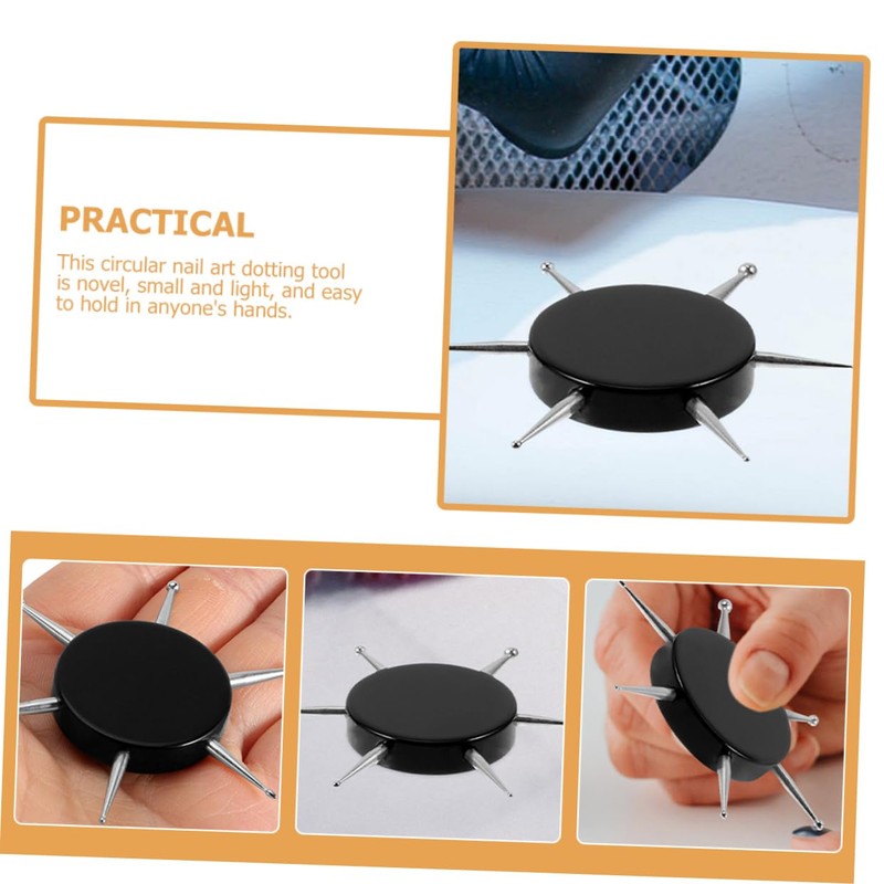 TOVINANNA 4pcs Nail Dotting Tools with Round Tips Durable Manicure