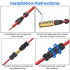 Linkstyle 5PCS IP68 Waterproof Junction Box, Electrical Cable Wire Connectors,