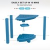 nalone Corner Shower Stool, HDPE Shower Bench for Inside Shower,