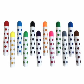 Yuanhe 12 pcs Bingo Daubers in Mixed Colors Dot Art MarkersBingo Markers