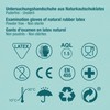 Pack of 100 Disposable Latex Examination Gloves in Dispenser Box