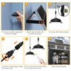 Malitupy Solar Pendant Lights Indoor Outdoor 2 Pack, Daytime Dimmable