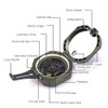 Multifunctional Geological Compass, Outdoor High Accuracy Geological Compass, Waterproof Fluorescence