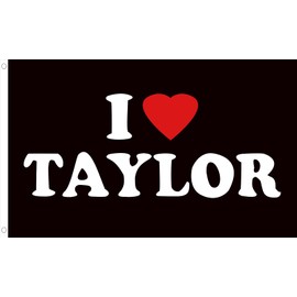 I love Taylor flag 3x5 Ft Outdoor Indoor,Taynor 2024 flag for Bedroom Living room dorm wall with Brass Grommets Vivid Color and Fade Proof Decorations