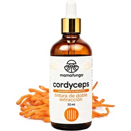 Cordyceps (C. Militaris) - Tintura de Doble Extracción Soporte para Energía, Resistencia Física y Vitalidad Hongo del Atleta Alta Cordicepina 30ml