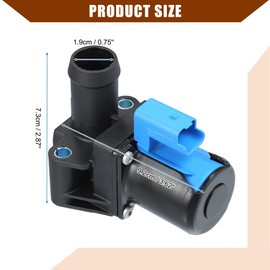 Car GM BM5Z-18495-C/HVAC Heater Control Valve for Ford Escape 2013-2016 for Ford Fiesta 2014-2019 Heater Water Valve Durable Plastic 1 Pc Black