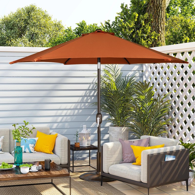 Blissun 7.5 ft Patio Umbrella, Yard Umbrella, Outdoor Market Umbrella