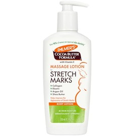 Palmers Cocoa Butter Formula Locin de Masaje para las Estras con Manteca de Cacao, Vitamina E, Colgeno, Elastina, Aceite de Argn y Manteca de Karit,  