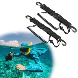 SilverChry Spiral Cable Diving Camera, Pack of 2 Spiral Cable with Carabiner Diving, Spiral Cable Spring Coil for Diving, Lanyard, for Diving, Snorkelling, Climbing, Underwater Camera