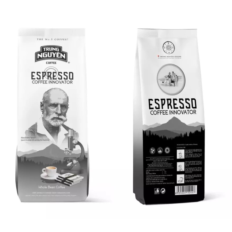 Trung Nguyen Espresso Whole Bean Coffee Innovator 17.6oz (500g) High