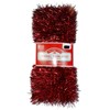 Holiday Times Tinsel Garland (Red, 15 FT)